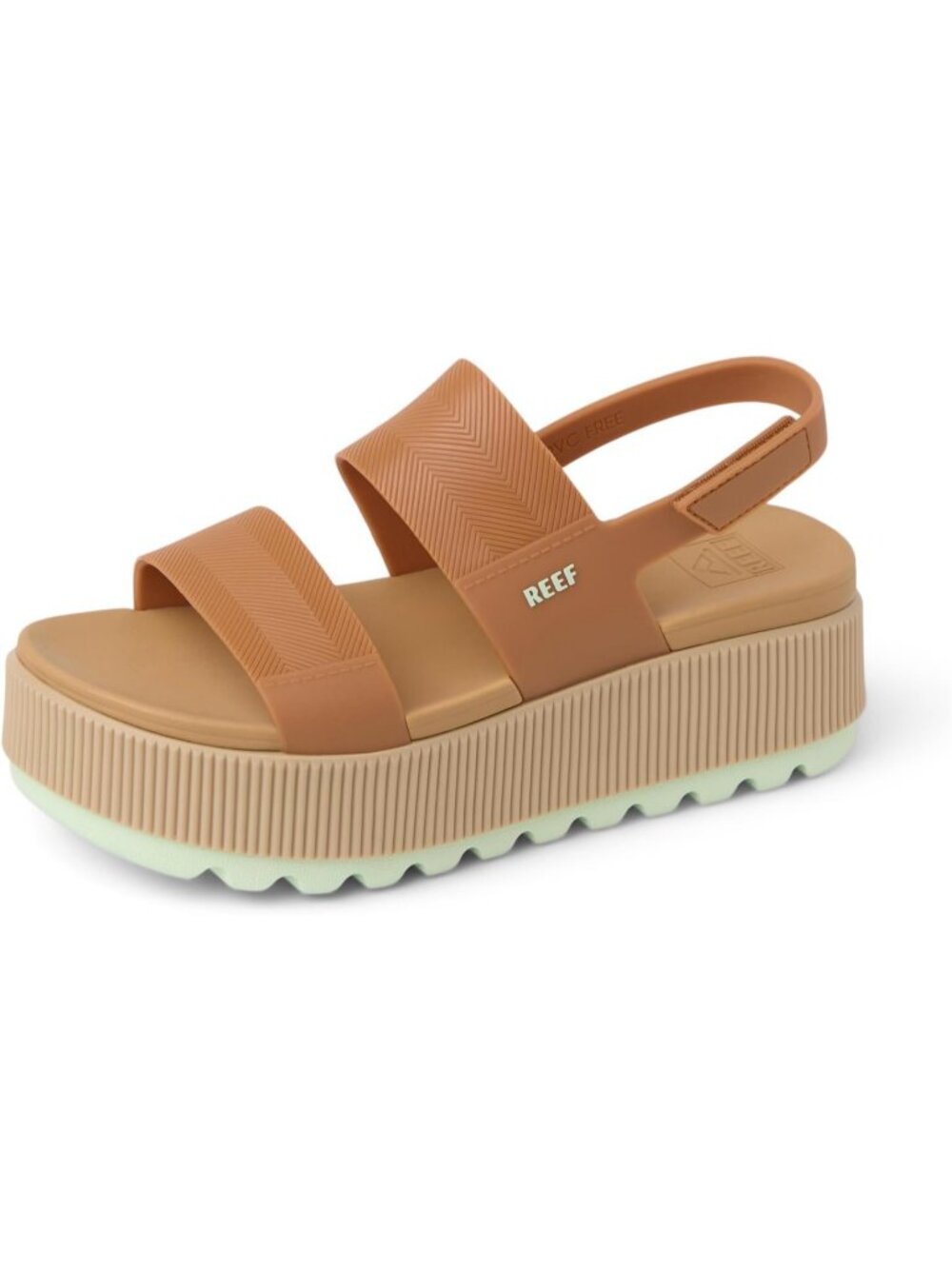 Women's Almond Ambrosia Water Vista Higher Open Toe Platform Wedge Sandal Shoes